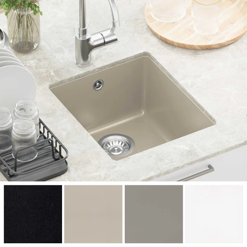 Kriauklė Smėlio 370 x 460 mm 80% Kvarcas ir 20% Derva