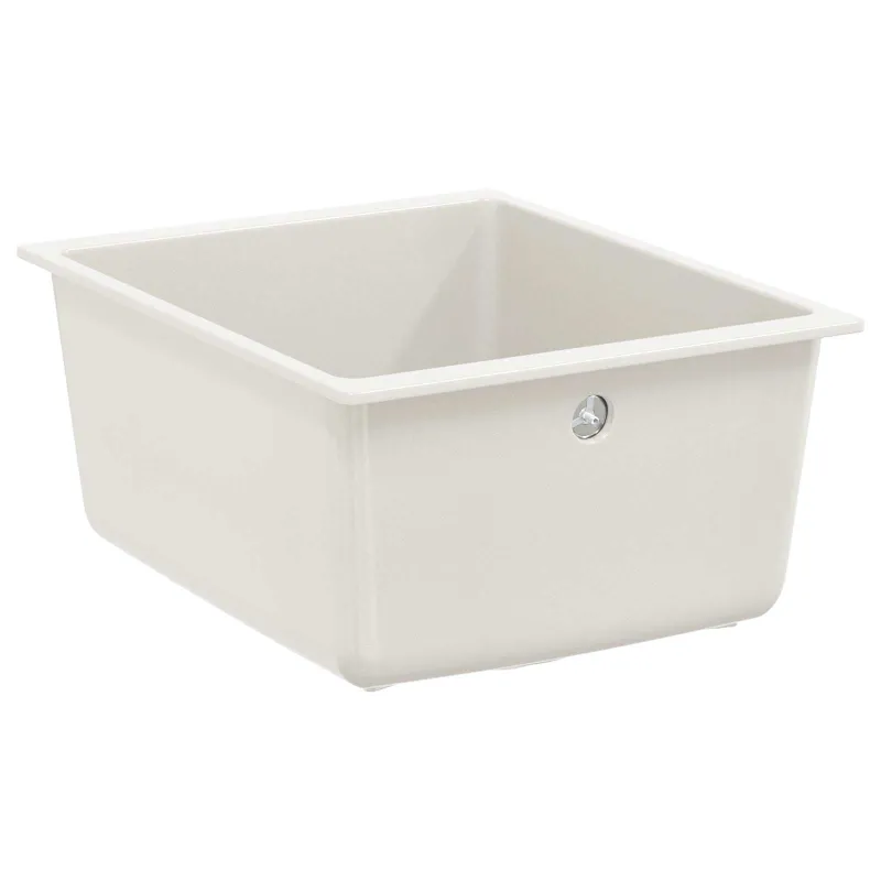 Kriauklė Balta 370 x 460 mm 80% Kvarcas ir 20% Derva