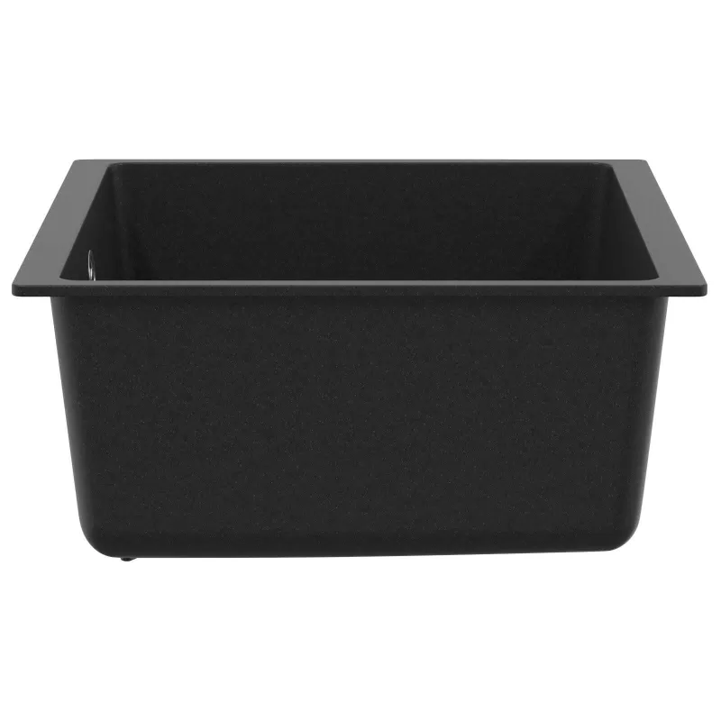 Kriauklė Juoda 430 x 460 mm 80% Kvarcas ir 20% Derva