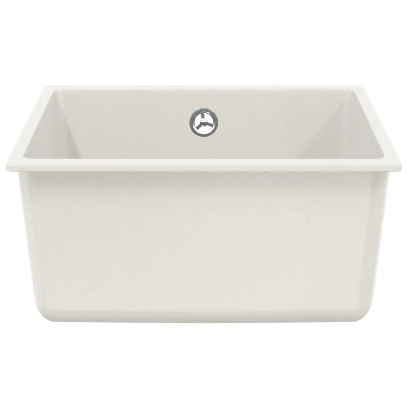 Kriauklė Balta 430 x 460 mm 80% Kvarcas ir 20% Derva
