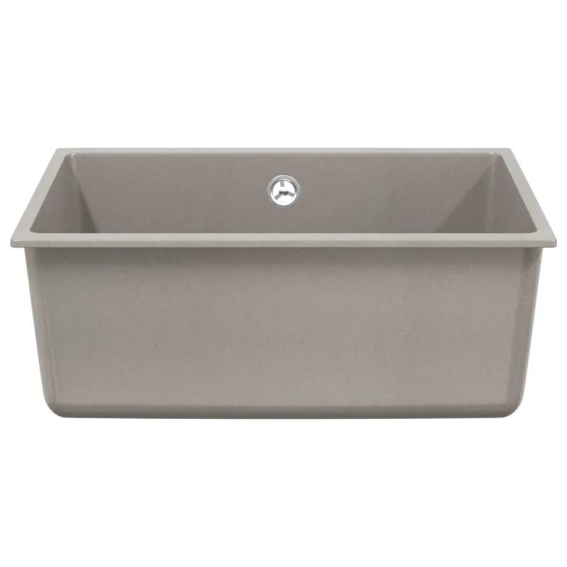Kriauklė Pilka 530 x 460 mm 80% Kvarcas ir 20% Derva