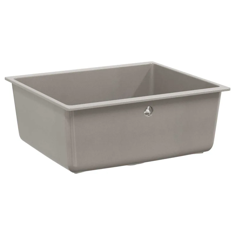 Kriauklė Pilka 530 x 460 mm 80% Kvarcas ir 20% Derva
