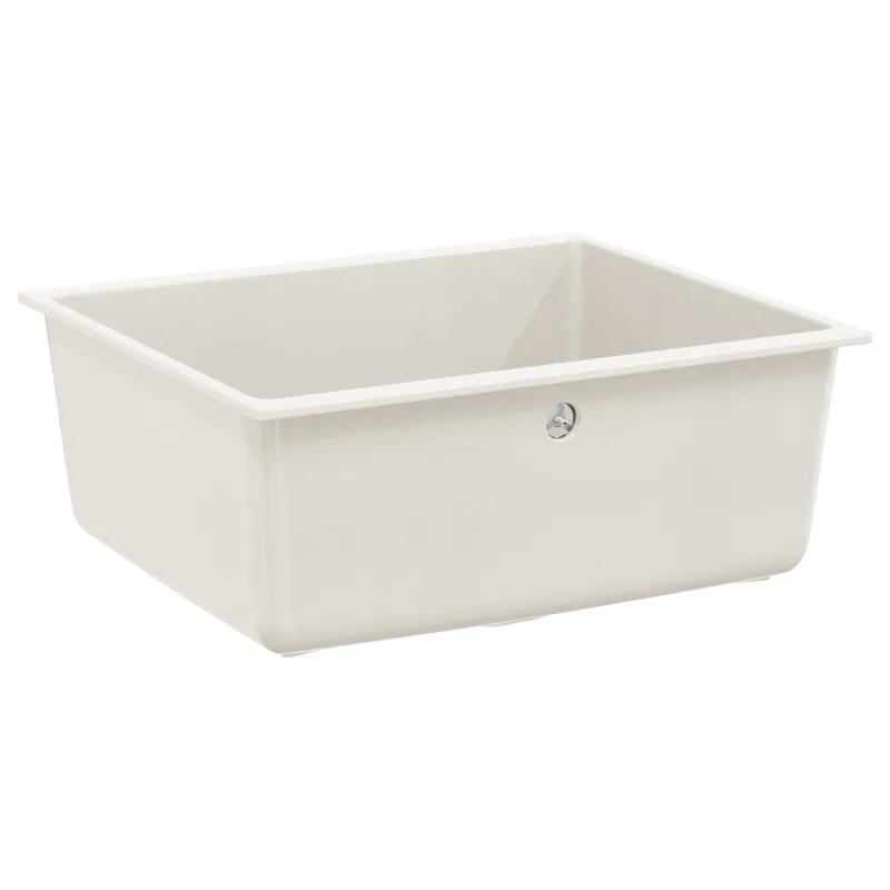 Kriauklė Balta 530 x 460 mm 80% Kvarcas ir 20% Derva