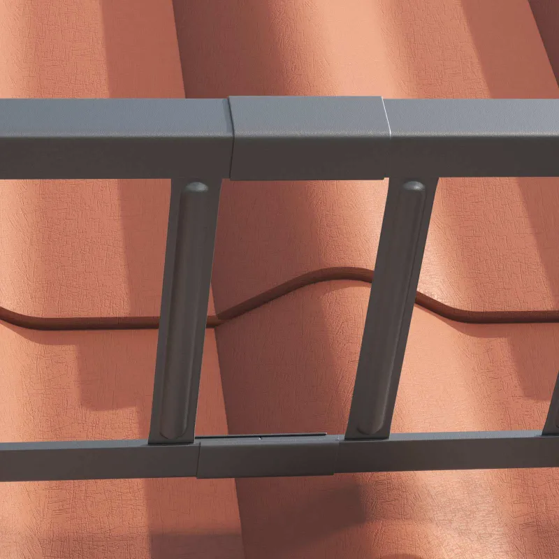 Stogo sniego sargas Antracitas 1200 x 2,5 x 20 cm Plienas