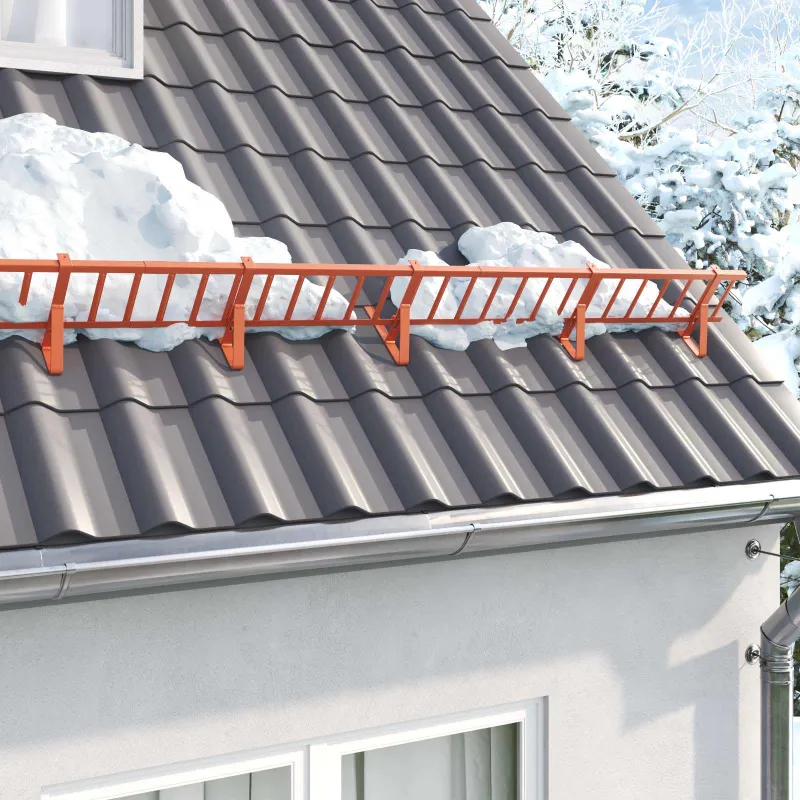 Stogo sniego sargas Raudona 300 x 2,5 x 20 cm Plienas