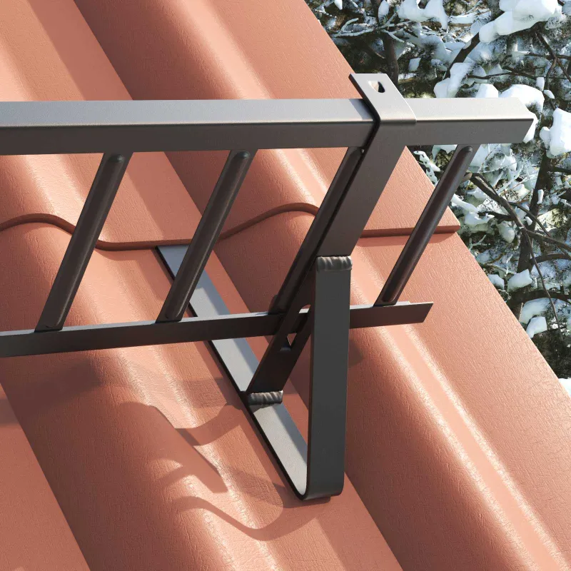 Stogo sniego sargas Juoda 300 x 29,5 x 34,5 cm Plienas