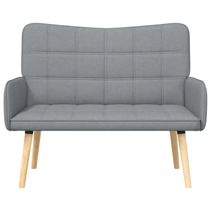 Dvitaškė sofa Šviesiai pilka 115 x 61 x 87 cm Audinys