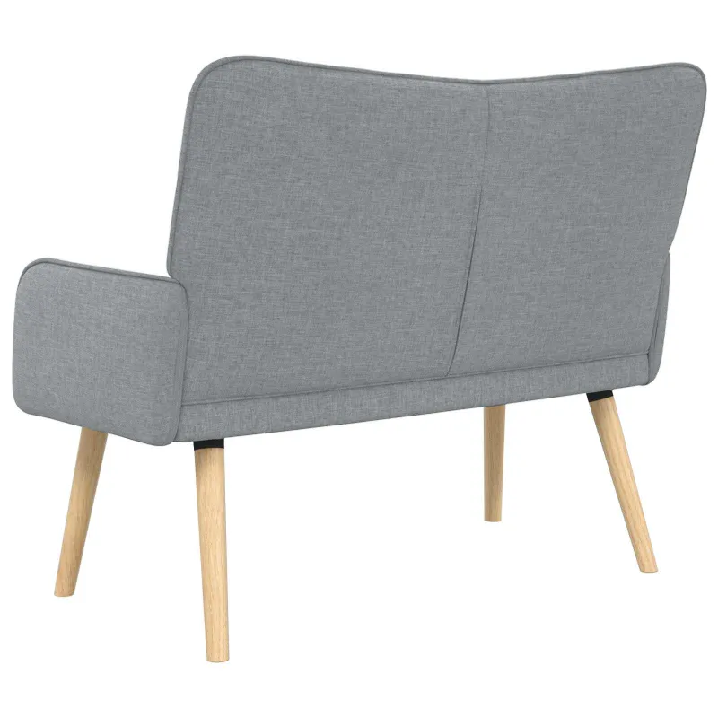 Dvitaškė sofa Šviesiai pilka 115 x 61 x 87 cm Audinys