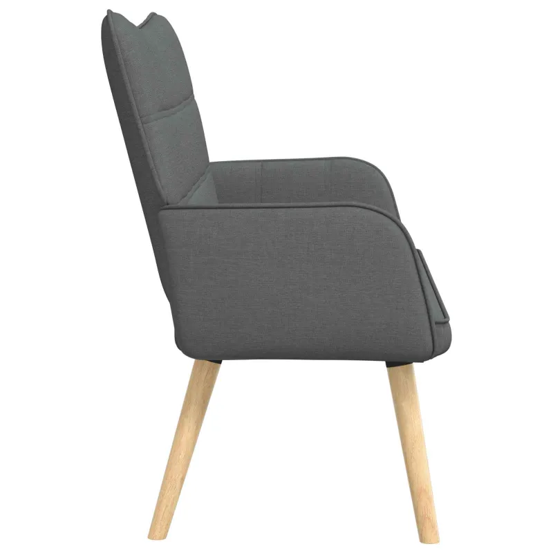 Dvitaškė sofa Tamsiai pilka 115 x 61 x 87 cm Audinys
