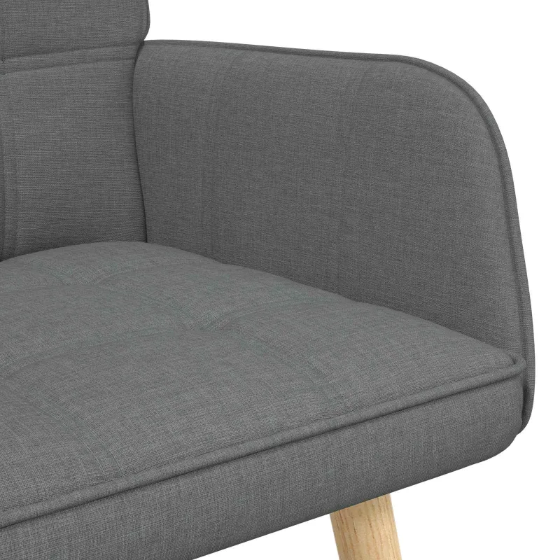 Dvitaškė sofa Tamsiai pilka 115 x 61 x 87 cm Audinys