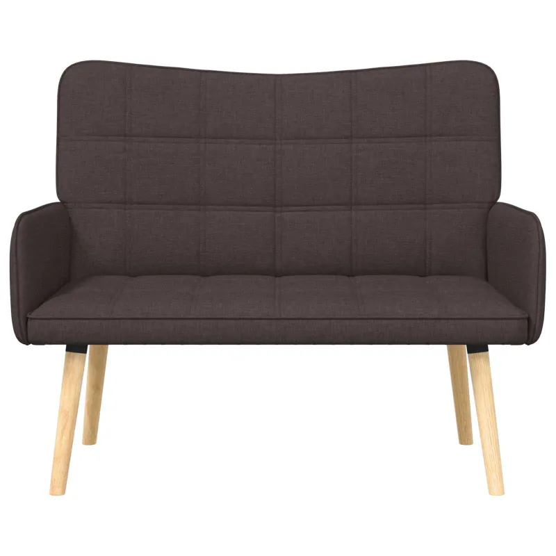 Dvitaškė sofa Tamsiai rudas 115 x 61 x 87 cm Audinys