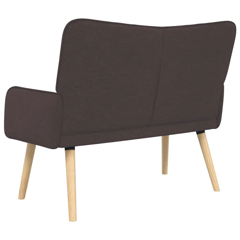 Dvitaškė sofa Tamsiai rudas 115 x 61 x 87 cm Audinys