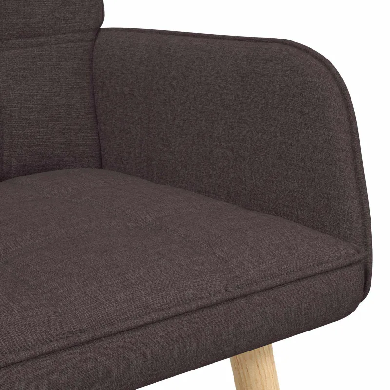 Dvitaškė sofa Tamsiai rudas 115 x 61 x 87 cm Audinys