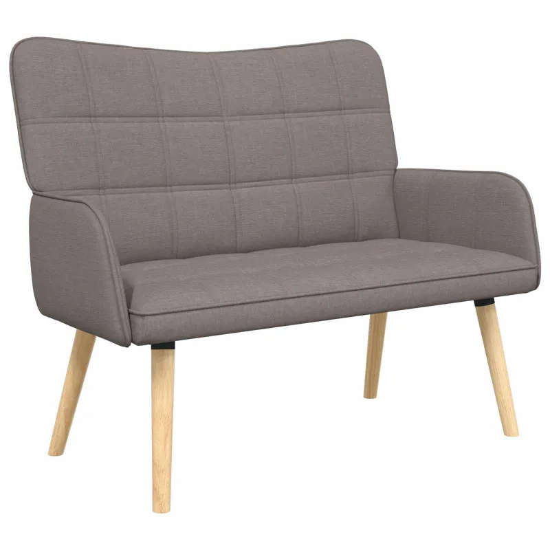 Dvitaškė sofa Taupe 115 x 61 x 87 cm Audinys