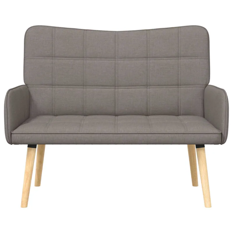 Dvitaškė sofa Taupe 115 x 61 x 87 cm Audinys