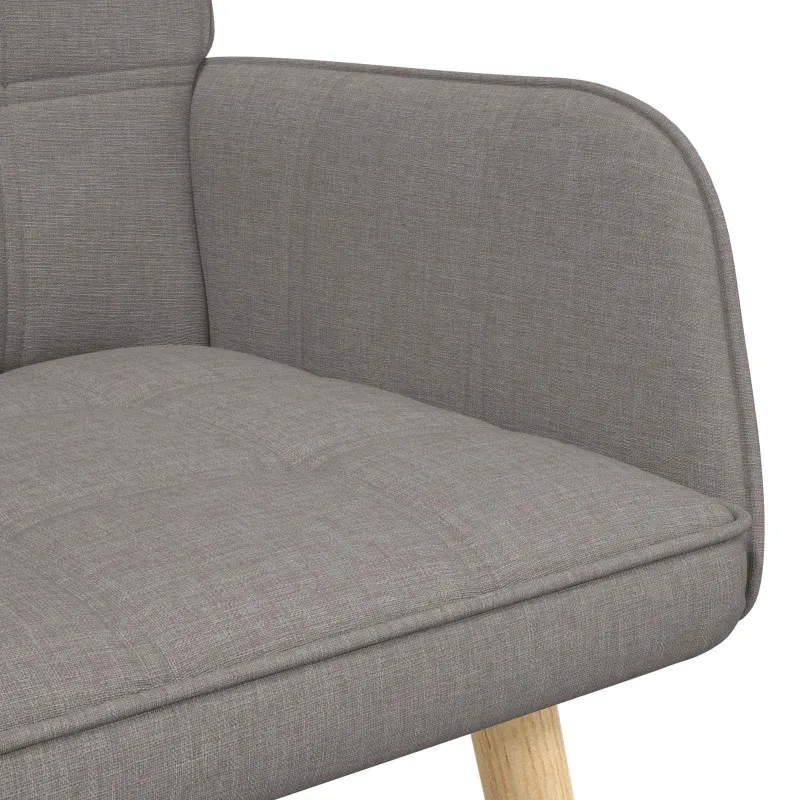 Dvitaškė sofa Taupe 115 x 61 x 87 cm Audinys