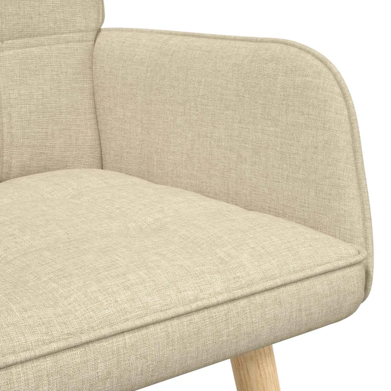 Dvitaškė sofa Kreminė 115 x 61 x 87 cm Audinys