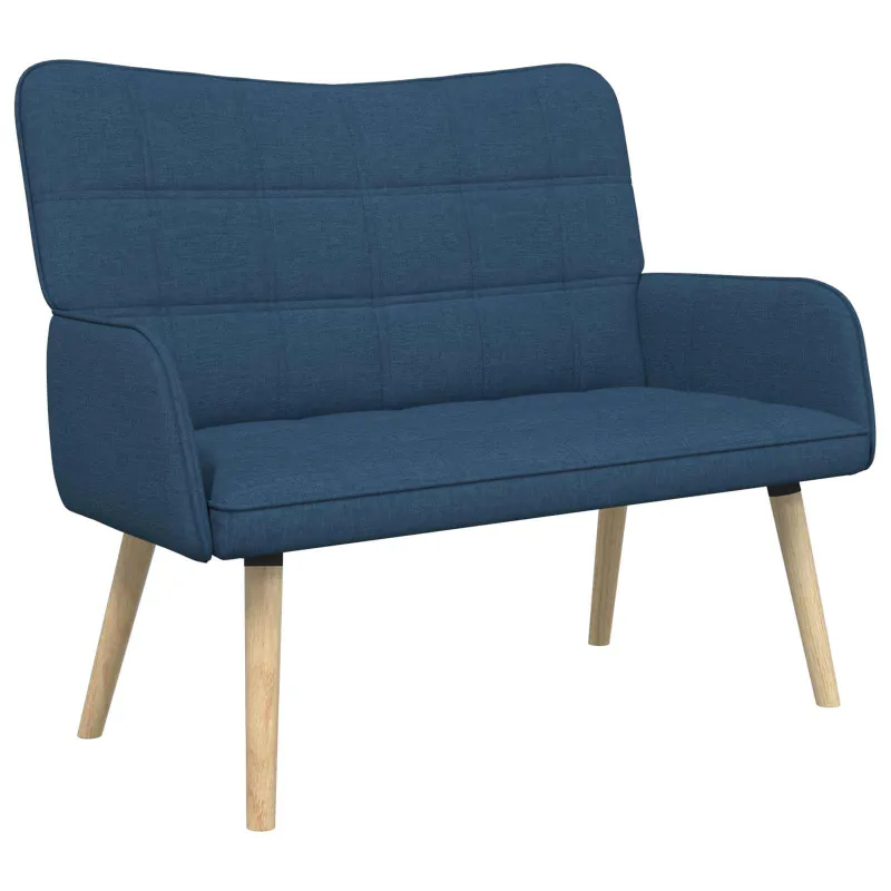 Dvitaškė sofa Mėlyna 115 x 61 x 87 cm Audinys