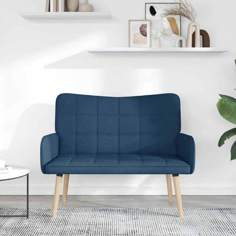 Dvitaškė sofa Mėlyna 115 x 61 x 87 cm Audinys