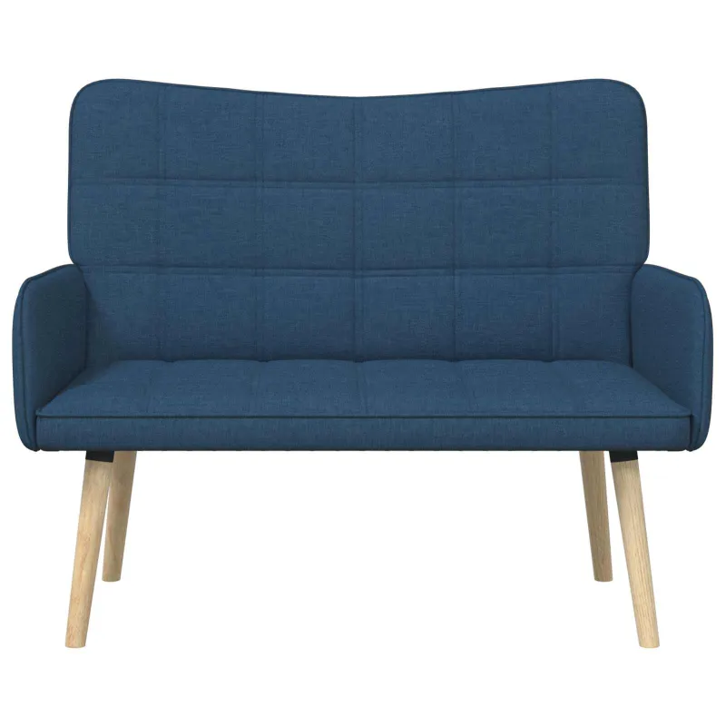 Dvitaškė sofa Mėlyna 115 x 61 x 87 cm Audinys