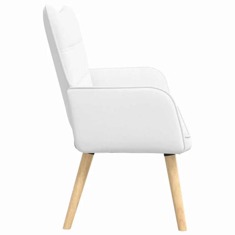 Dvitaškė sofa Balta 115 x 61 x 87 cm Audinys