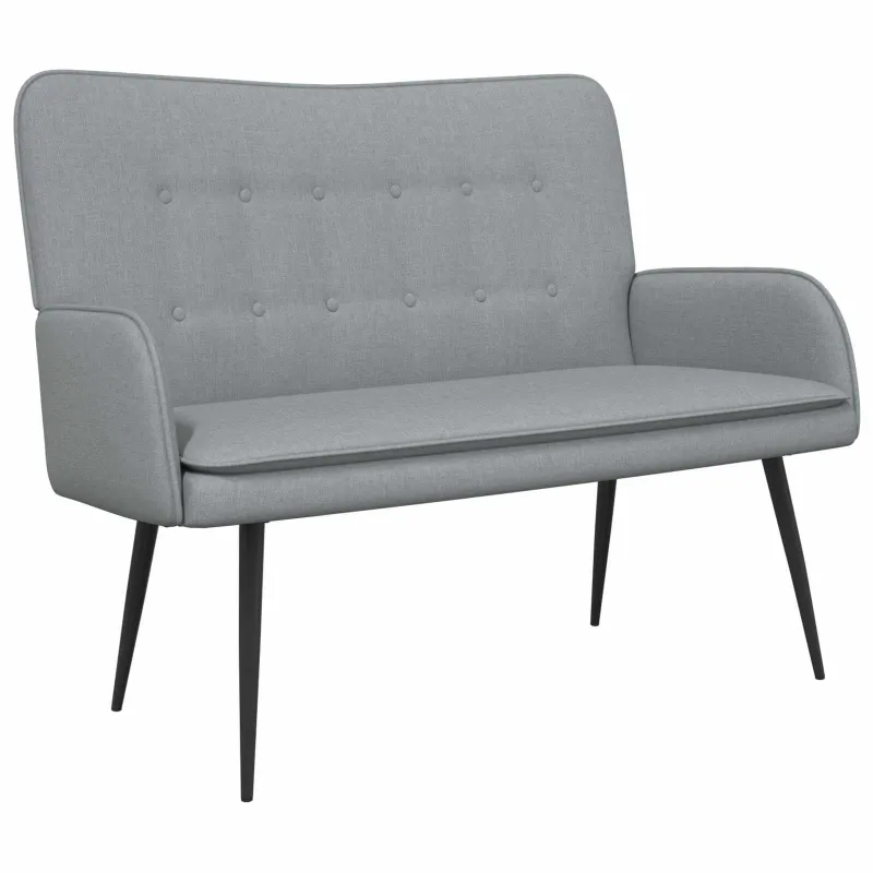 Dvitaškė sofa Šviesiai pilka 115 x 61 x 87 cm Audinys