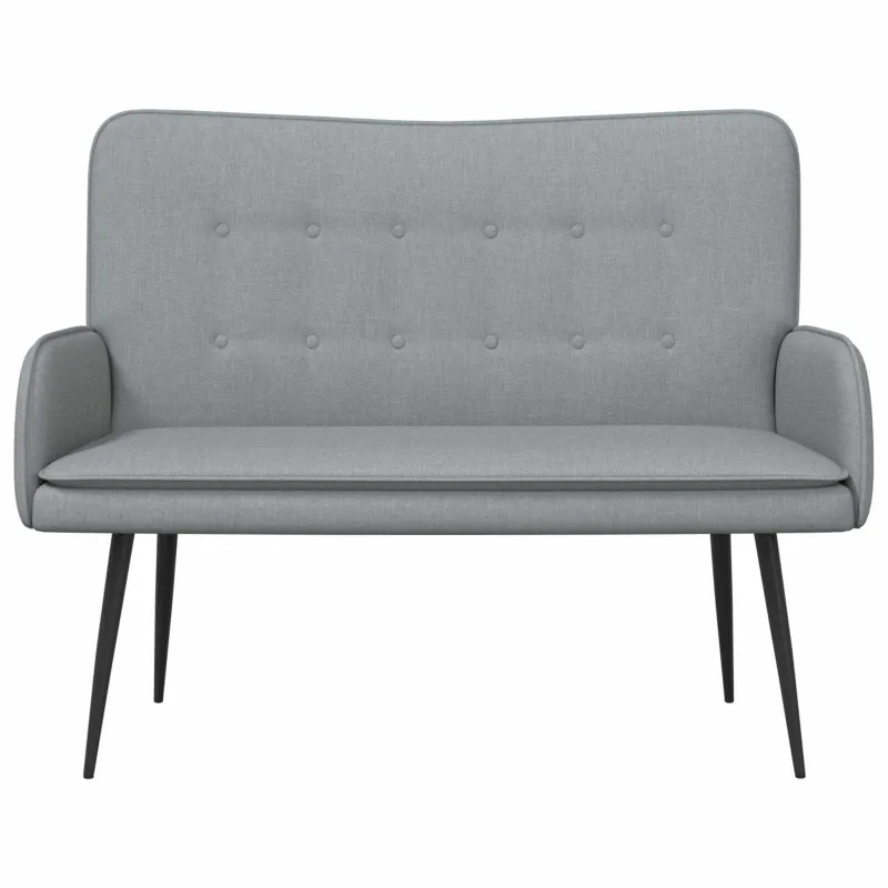 Dvitaškė sofa Šviesiai pilka 115 x 61 x 87 cm Audinys
