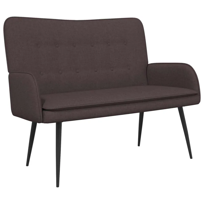 Dvitaškė sofa Tamsiai rudas 115 x 61 x 87 cm Audinys