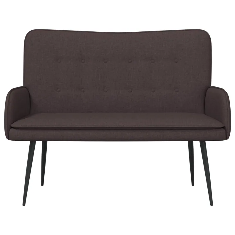 Dvitaškė sofa Tamsiai rudas 115 x 61 x 87 cm Audinys
