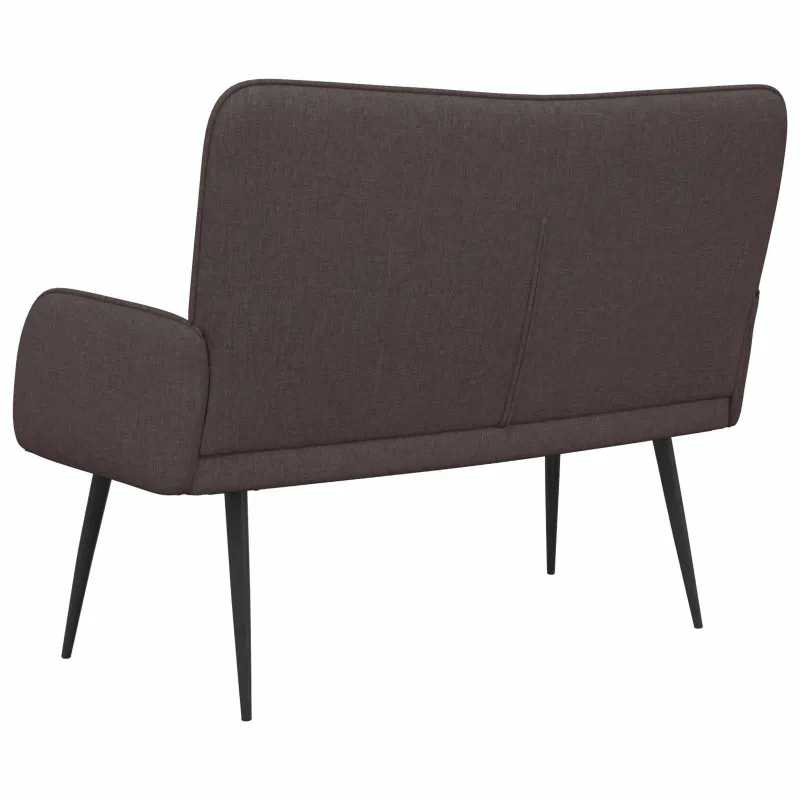 Dvitaškė sofa Tamsiai rudas 115 x 61 x 87 cm Audinys