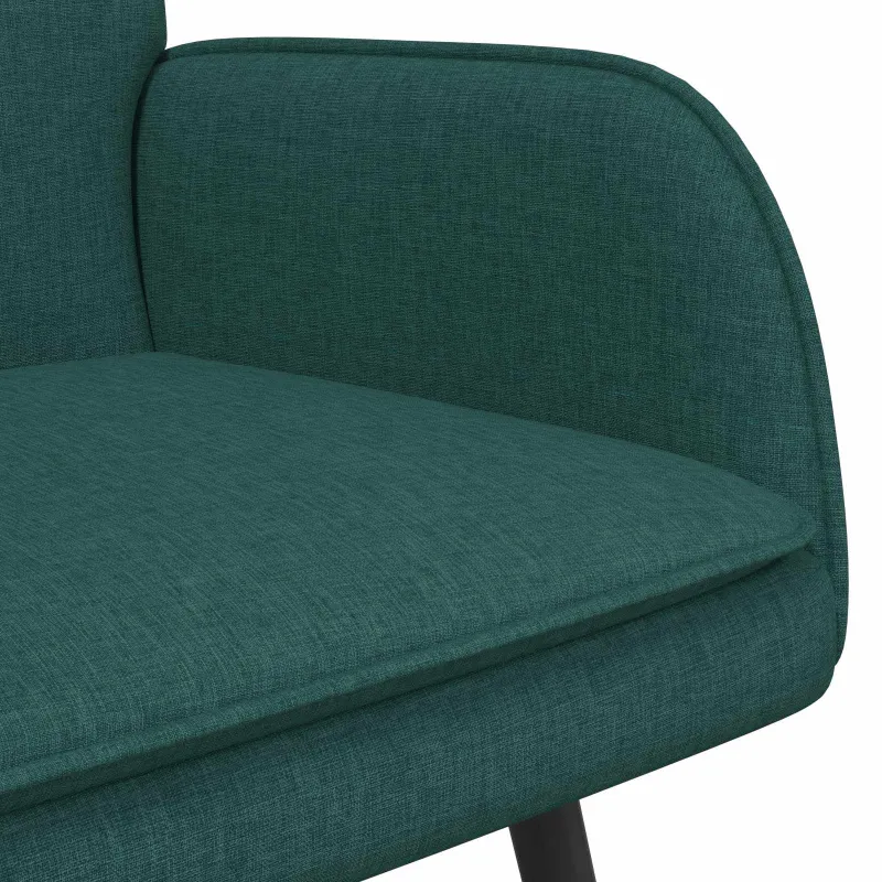Dvitaškė sofa Tamsiai žalia 115 x 61 x 87 cm Audinys