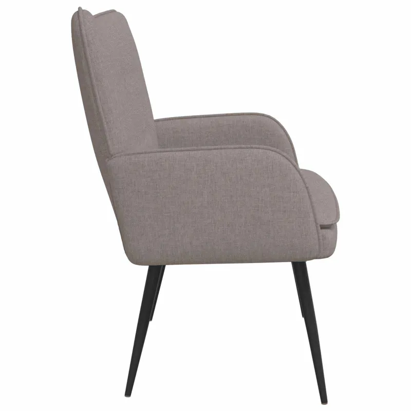Dvitaškė sofa Taupe 115 x 61 x 87 cm Audinys