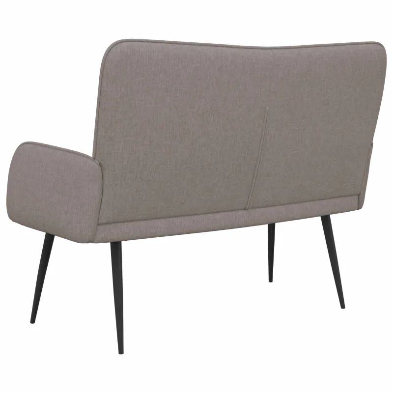 Dvitaškė sofa Taupe 115 x 61 x 87 cm Audinys