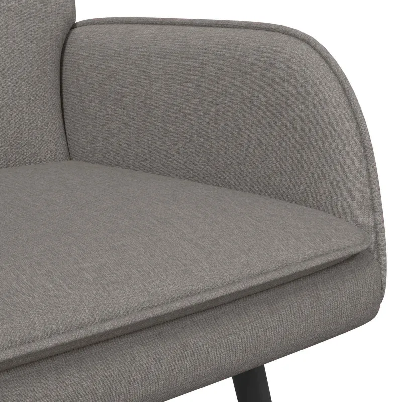 Dvitaškė sofa Taupe 115 x 61 x 87 cm Audinys