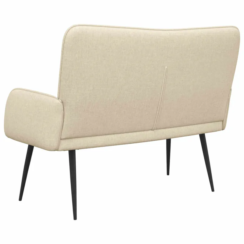 Dvitaškė sofa Kreminė 115 x 61 x 87 cm Audinys