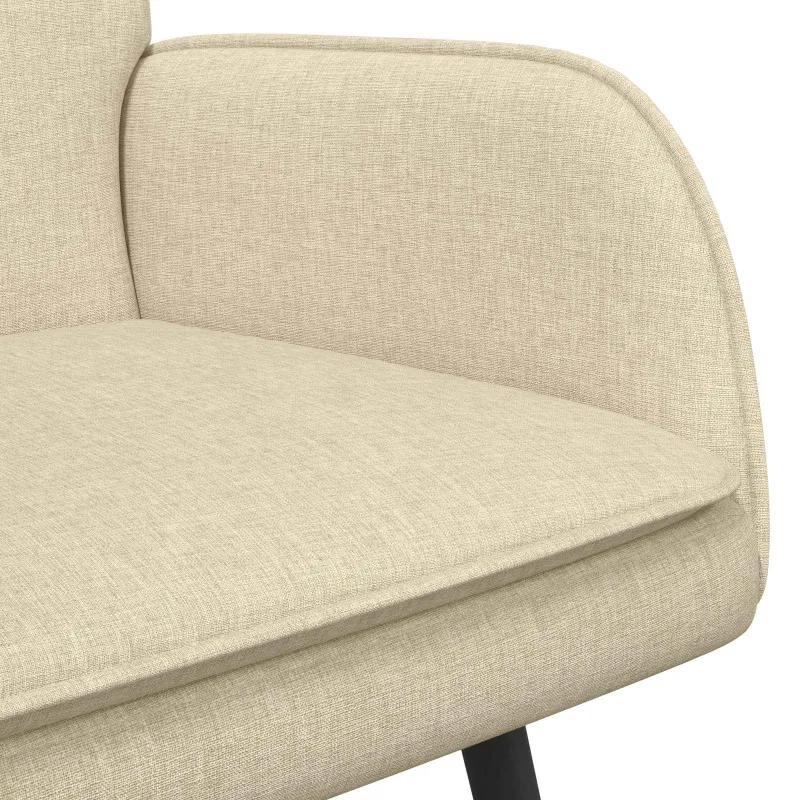 Dvitaškė sofa Kreminė 115 x 61 x 87 cm Audinys