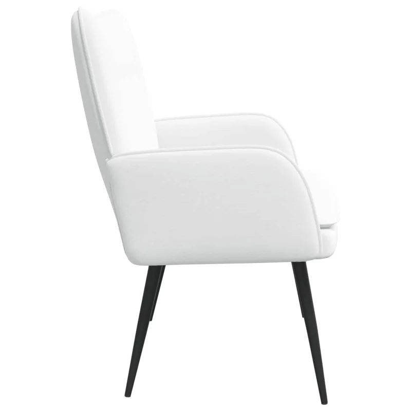 Dvitaškė sofa Balta 115 x 61 x 87 cm Audinys