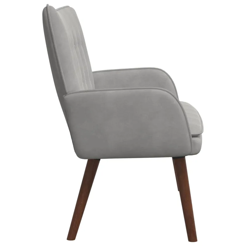 Dvitaškė sofa Šviesiai pilka 115 x 61 x 87 cm Aksomas