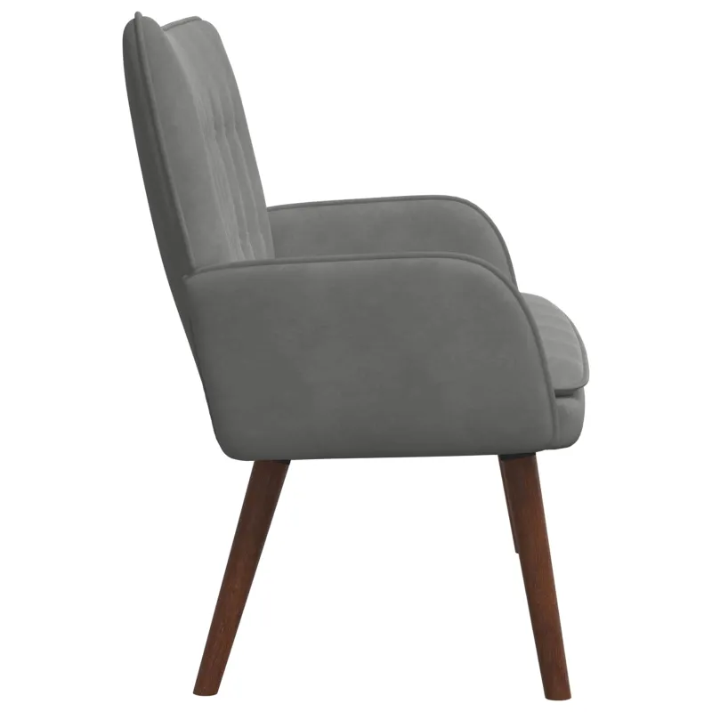 Dvitaškė sofa Tamsiai pilka 115 x 61 x 87 cm Aksomas