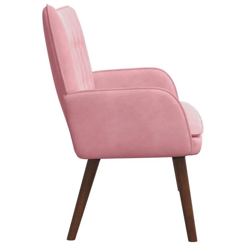 Dvitaškė sofa Rožinė 115 x 61 x 87 cm Aksomas