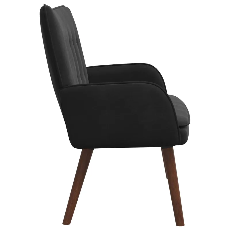 Dvitaškė sofa Juoda 115 x 61 x 87 cm Aksomas