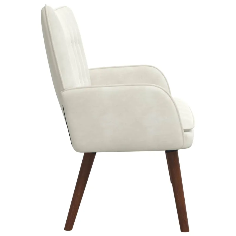 Dvitaškė sofa Kreminė 115 x 61 x 87 cm Aksomas