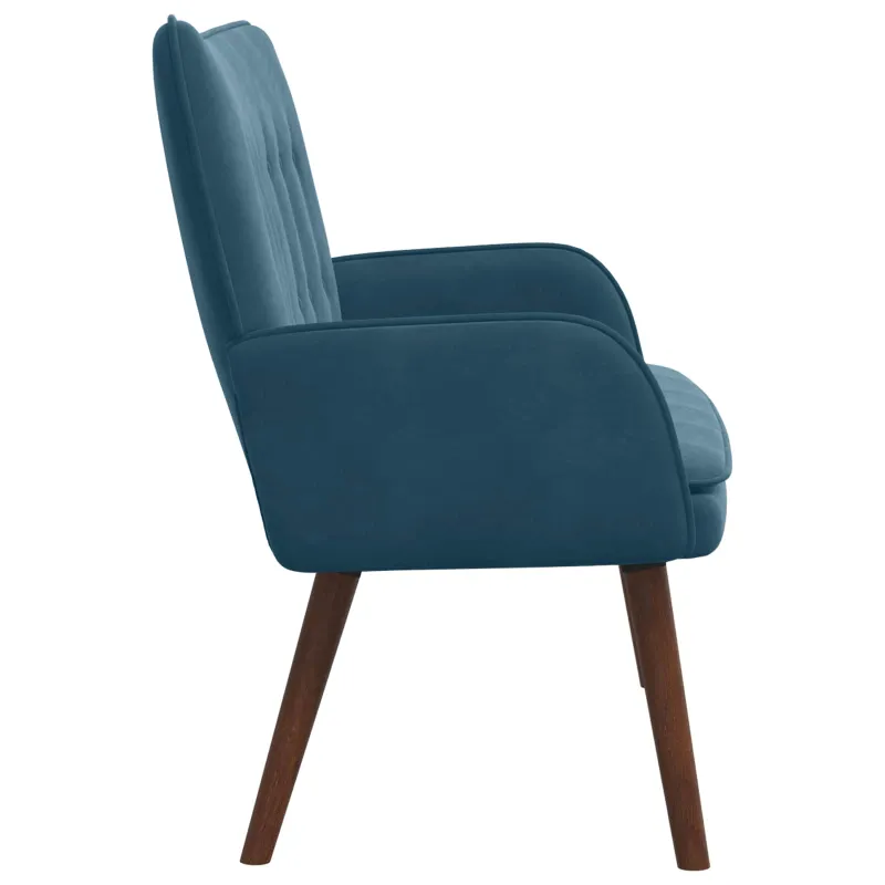 Dvitaškė sofa Mėlyna 115 x 61 x 87 cm Aksomas