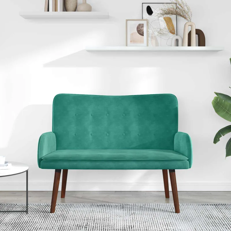 Dvitaškė sofa Turkio 115 x 61 x 87 cm Aksomas