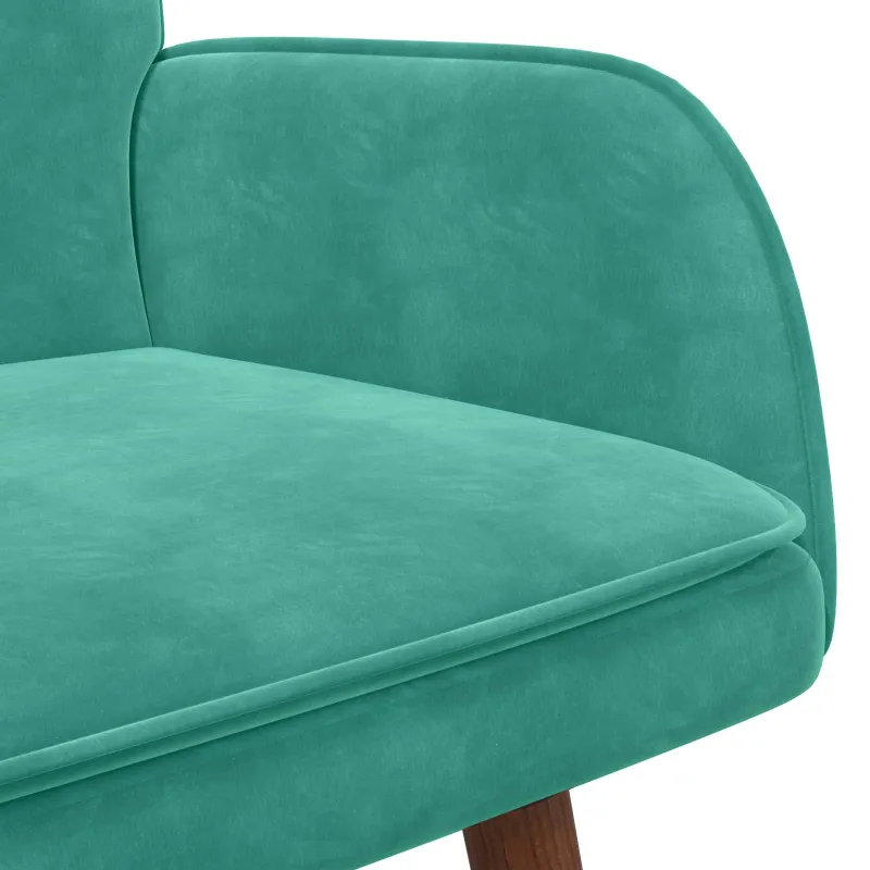 Dvitaškė sofa Turkio 115 x 61 x 87 cm Aksomas