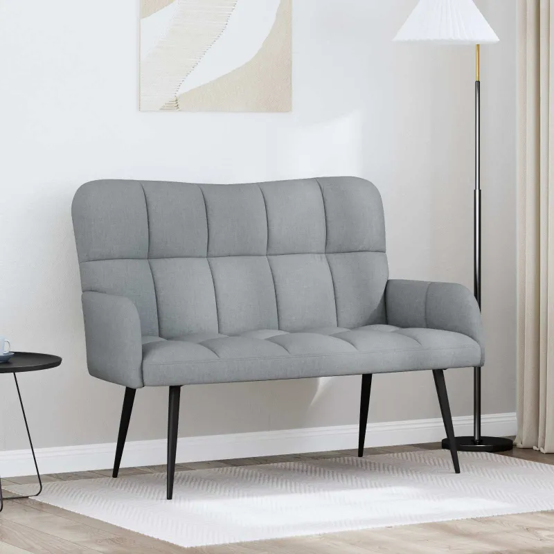 Dvitaškė sofa Šviesiai pilka 115 x 61 x 87 cm Audinys
