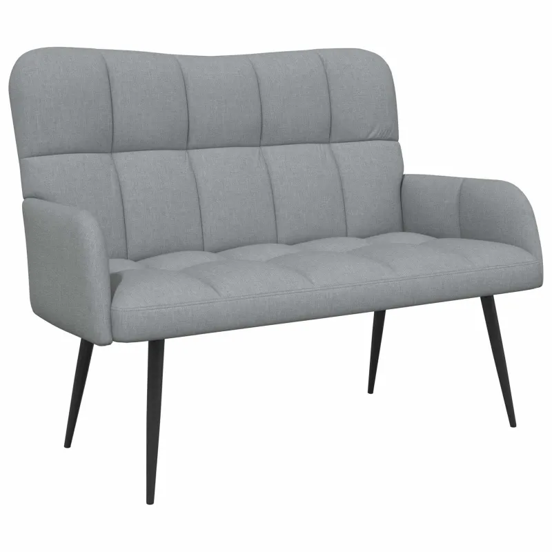 Dvitaškė sofa Šviesiai pilka 115 x 61 x 87 cm Audinys