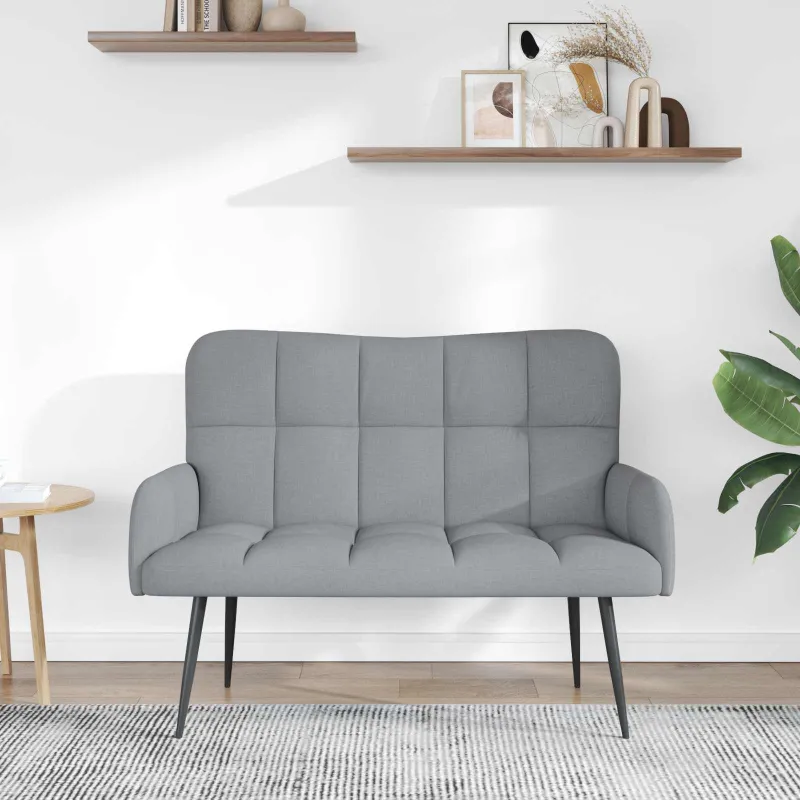 Dvitaškė sofa Šviesiai pilka 115 x 61 x 87 cm Audinys
