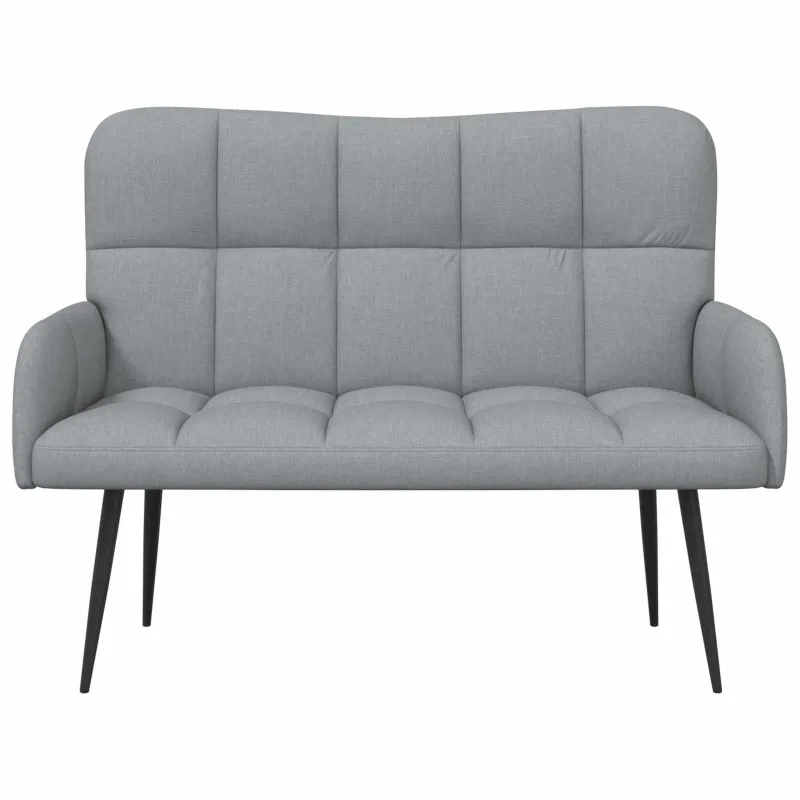 Dvitaškė sofa Šviesiai pilka 115 x 61 x 87 cm Audinys