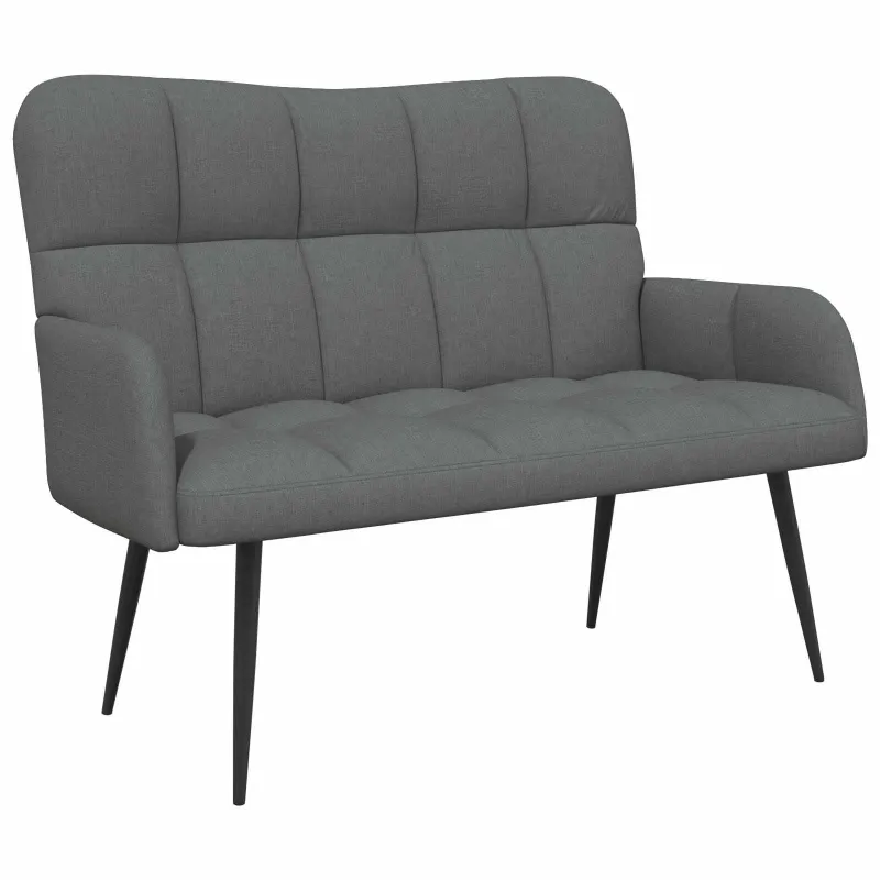 Dvitaškė sofa Tamsiai pilka 115 x 61 x 87 cm Audinys